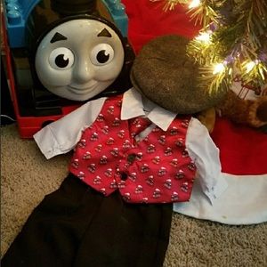 Handsome Train Dress outfit with tie